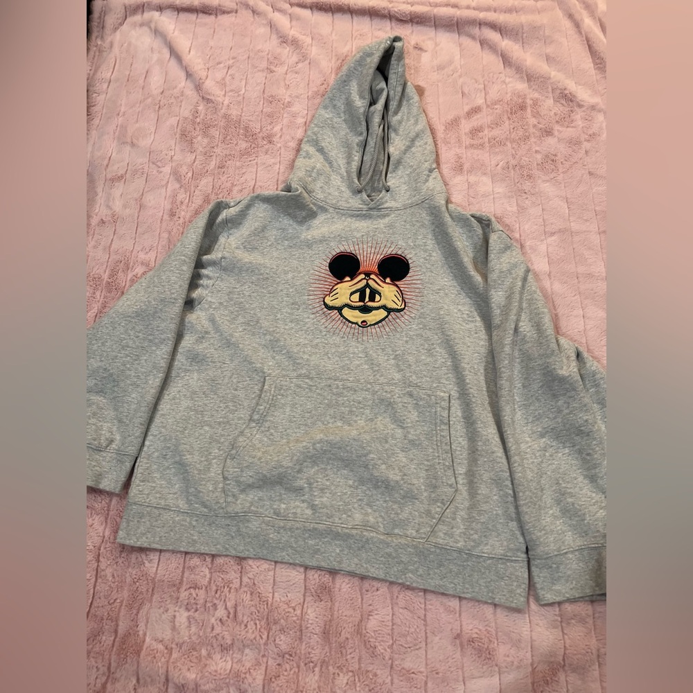 Disney Gray Hoodie with Mickey Mouse Design